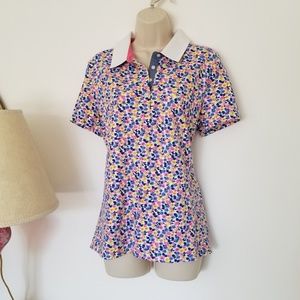 Pretty floral polo shirt